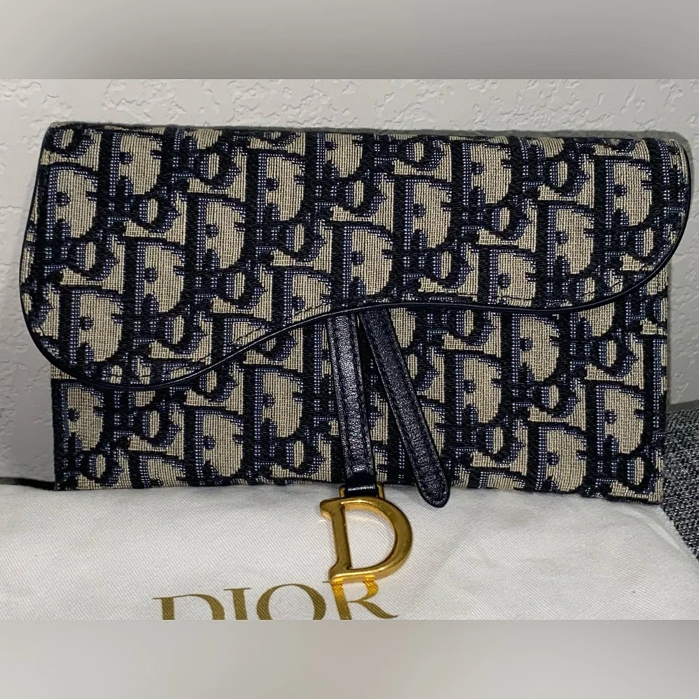 Dior Oblique Saddle Crossbody Bag/Wallet on Chain - Picture 3 of 15